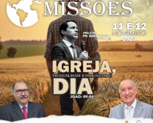 Encontro missionário acontece sábado e domingo